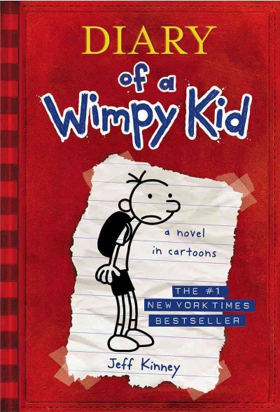 Diary of a wimpy kid : a novel in cartoons Hardcover Book{HCB}