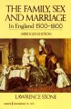 The family, sex and marriage in England 1500-1800  Cover Image